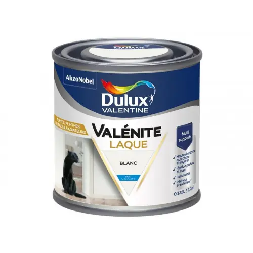 Peinture boiserie blanc mat DULUX VALENTINE 0.125l - DULUX VALENTINE Quantité Limitée
