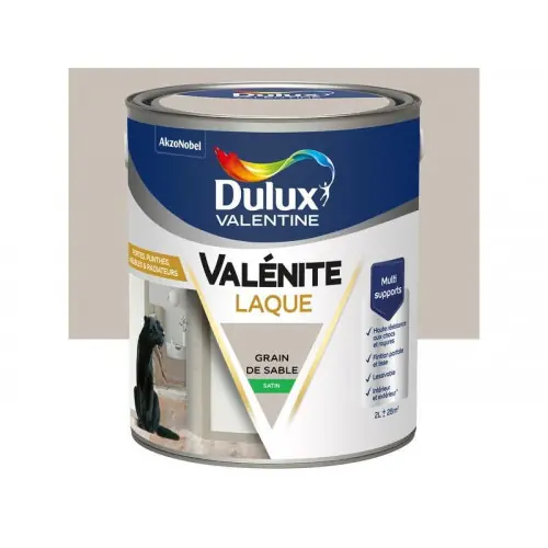 Achat Immédiat Peinture boiserie grain de sable satin DULUX VALENTINE Valenite 2l – DULUX VALENTINE