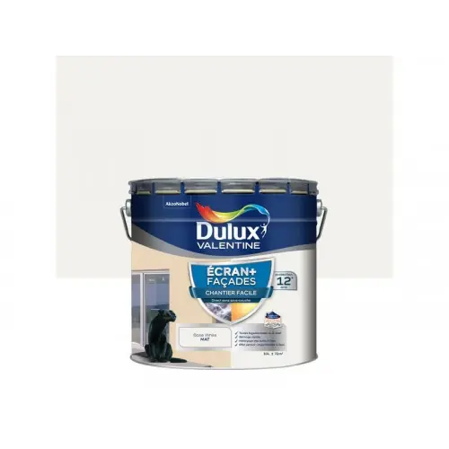 Peinture extérieure façade Ecran+ DULUX VALENTINE blanc bw mat 10l - DULUX VALENTINE Commander Maintenant