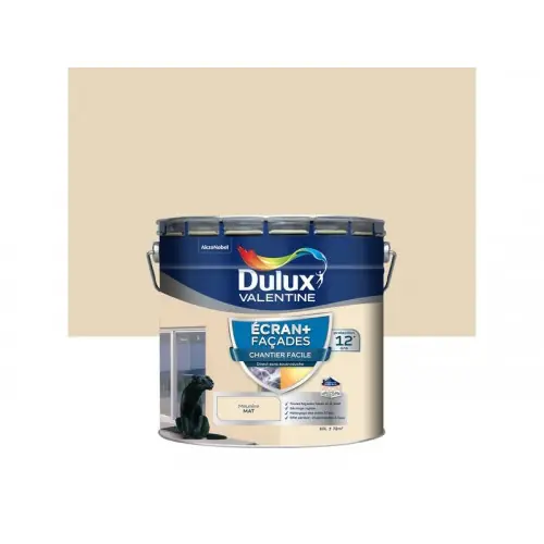 Peinture extérieure façade Ecran+ DULUX VALENTINE meulière mat 10l - DULUX VALENTINE Réduction