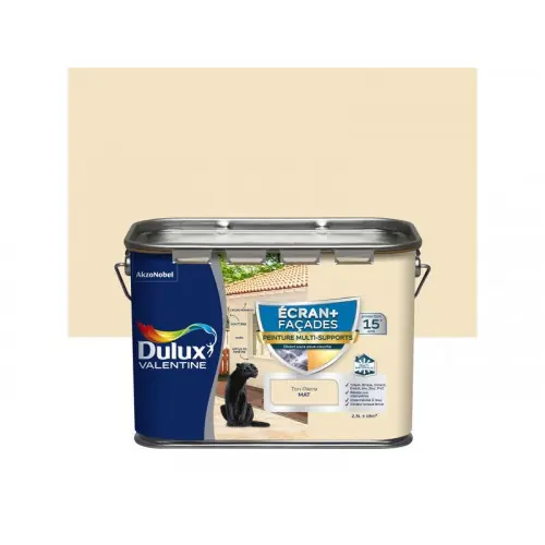 Meilleure Vente Peinture facade Ecran + multi-supports DULUX VALENTINE, pierre, 2.5 l - DULUX VALENTINE