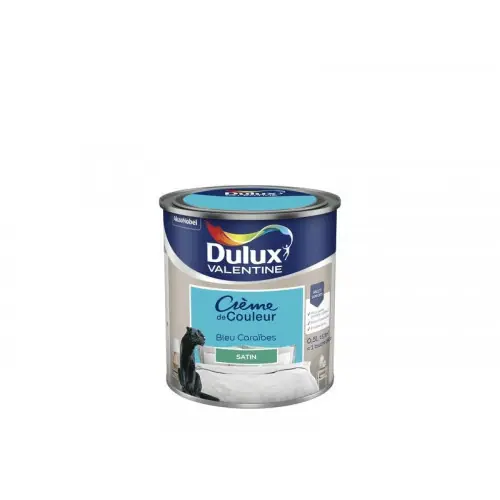 Peinture mur, boiserie et papier peint DULUX VALENTINE bleu caraibes satiné 0.5L - DULUX VALENTINE Acheter En Ligne