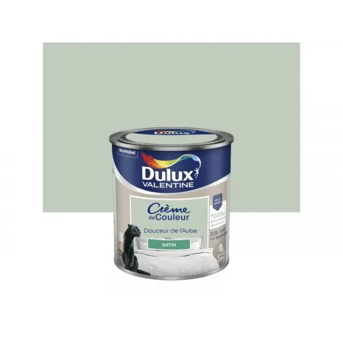 Livraison Express Peinture mur, boiserie et papier peint DULUX VALENTINE douceur de l‘aube satiné 0.5L - DULUX VALENTINE