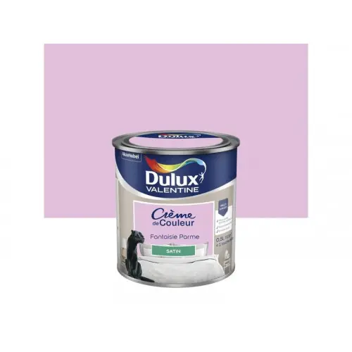 Peinture mur, boiserie et papier peint DULUX VALENTINE fantaisie parme satiné 0.5L - DULUX VALENTINE Top Vente