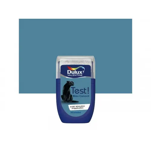 Testeur peinture bleu canard satine Creme de couleur DULUX VALENTINE 30 ml - DULUX VALENTINE Remise