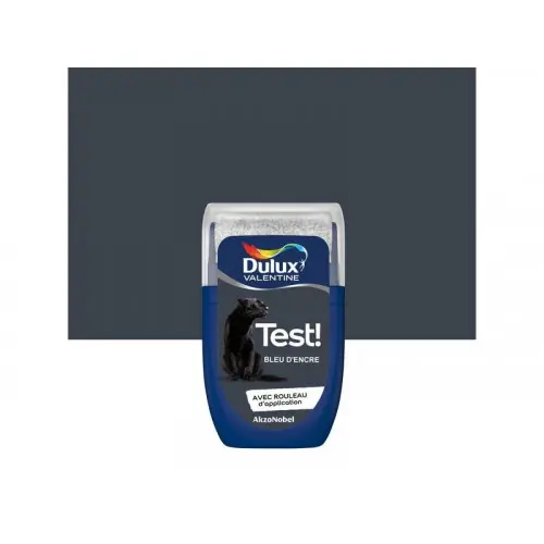Testeur peinture bleu d’encre mat Crème de couleur 30 ml – DULUX VALENTINE Achat Immédiat
