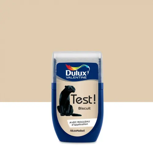 Testeur peinture Crème de couleur biscuit satin 30 mL - DULUX VALENTINE - DULUX VALENTINE Petit Prix