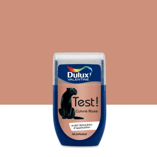 Produit De Marque Testeur peinture Crème de couleur cuivre rose mat 30 mL - DULUX VALENTINE - DULUX VALENTINE