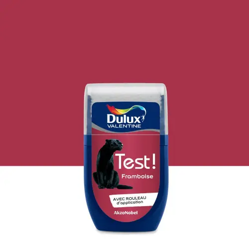 Testeur peinture Crème de couleur framboise satin 30 mL - DULUX VALENTINE - DULUX VALENTINE Bon Marché
