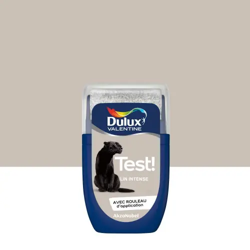 Testeur peinture Crème de couleur lin intense satiné 30 mL - DULUX VALENTINE - DULUX VALENTINE Usine Directe