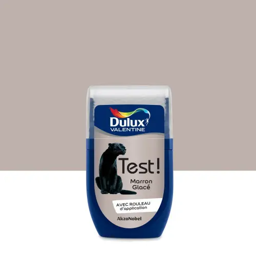 Testeur peinture Crème de couleur marron glace satin 30 mL - DULUX VALENTINE - DULUX VALENTINE Prix Cassé