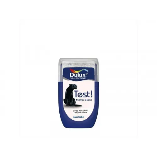 Testeur peinture matin blanc satiné crème de couleur DULUX VALENTINE 30 ml - DULUX VALENTINE Nouvel Arrivage