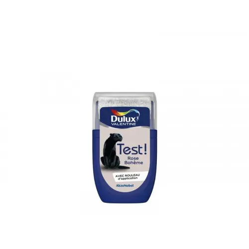 Testeur peinture mur/boiserie/radiateur, DULUX VALENTINE Crème de couleur, rose bohème, 30 ml - DULUX VALENTINE Commander Vite