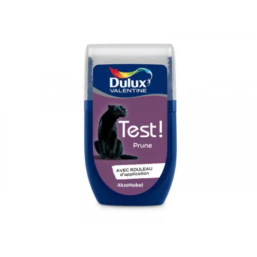 Vente Flash Testeur peinture prune satiné Crème de couleur 30 ml – DULUX VALENTINE