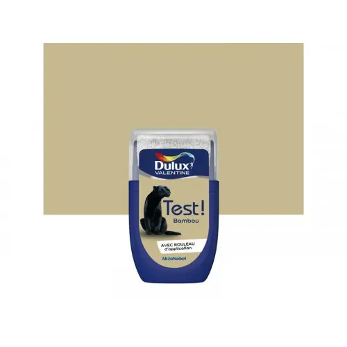Testeur peinture satiné, DULUX VALENTINE Crème de couleur, bambou, 30 ml - DULUX VALENTINE Marque