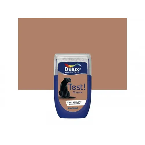 Testeur peinture satiné, DULUX VALENTINE Crème de couleur, cognac, 30 ml – DULUX VALENTINE Certifié