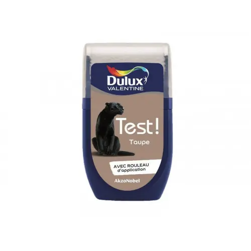 Testeur peinture taupe satiné Crème de couleur 30 ml – DULUX VALENTINE Authentique