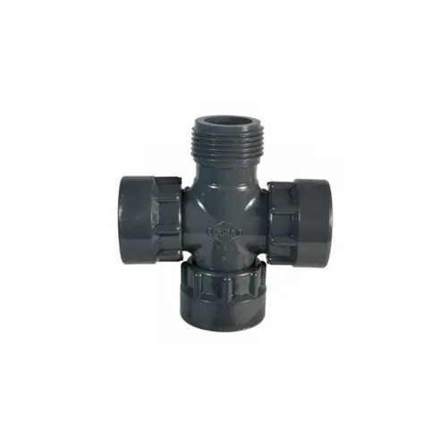 Commander Vite Croix union PVC - 1" Mâle x 1" Femelle x 1" Femelle x 1" Femelle - Dura