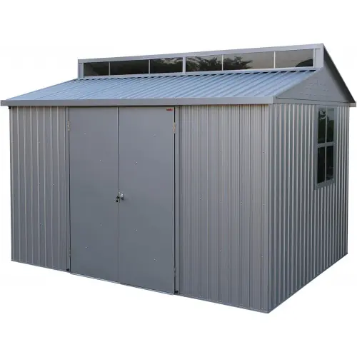 Populaire Abri de jardin aluminium 10 x 8 avec lucarne - fenêtre latérale - surface 7,24 m² - Duramax