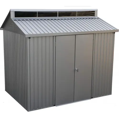 Abri de jardin aluminium 8 x 6 avec lucarne – fenêtre latérale – surface 4,33 m² – Duramax Solde