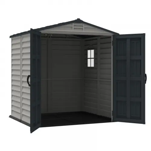 Prix Réduit Abri de jardin en PVC - Storemate - 6x6 - 3,65m² - plancher inclus - Duramax