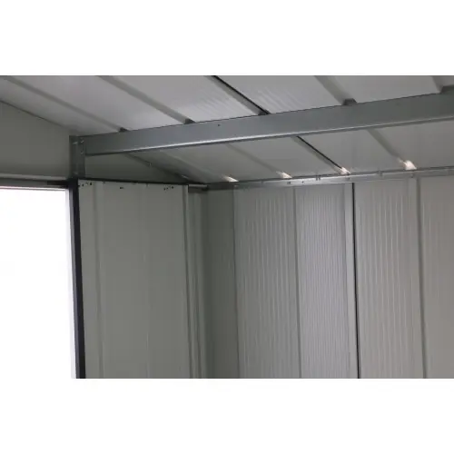 Abri de jardin métal – 6,34m² – kit ancrage – Anthracite – Duramax Paiement Sécurisé