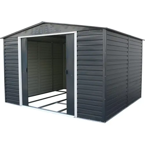 Commander Maintenant Abri de jardin métal anthracite 10 x 10 - acier galvanisé renforcé - Duramax