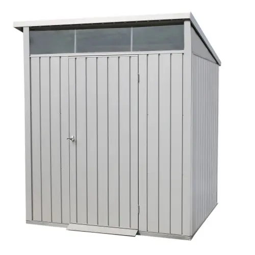 Abri de jardin métal MODERN – 3,32m² – Mono pente – Aluminium blanc – Duramax Offre Exclusive
