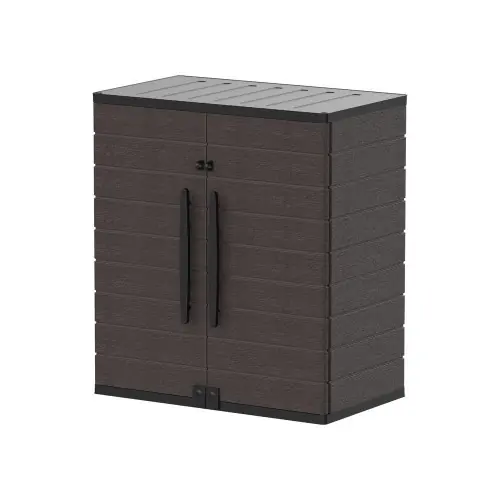 Armoire de rangement version basse - Marron - Duramax Acheter Direct