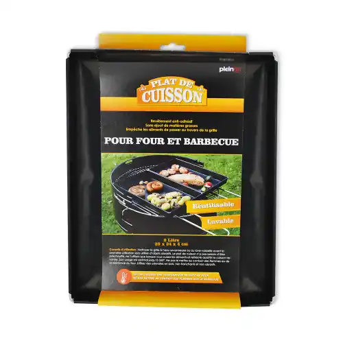 Offre Spéciale Plat de cuisson pour barbecue et four 3L, noir – DURANDAL