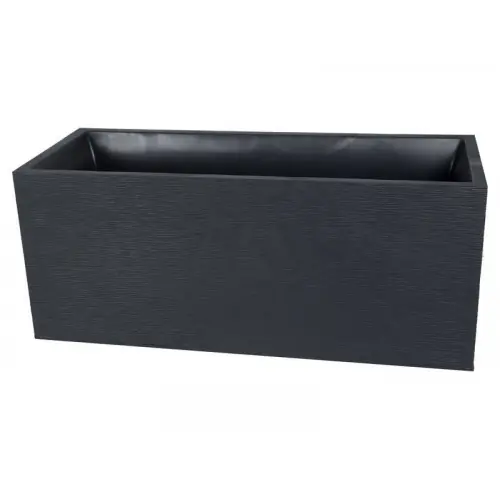 Jardinière Plastique Eda L.99.5 X L.39 X H.43 Cm Anthracite - EDA Livraison Express