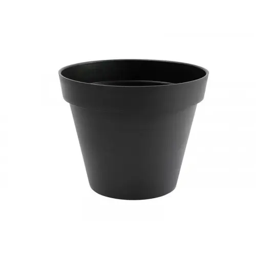 Pot Plastique Diam.48 X H.40 Cm Gris Anthracite – EDA Offre Du Jour