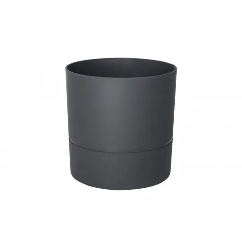 Jusqu'à Épuisement Des Stocks Pot Rond Polypropylène Aquaduo Diam.24.3 Cm Gris Anthracite - EDA