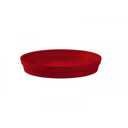 Offre Limitée Soucoupe Polypropylène L.22.5 X L.22.5 X H.3.8 Cm Rouge Rubis - EDA