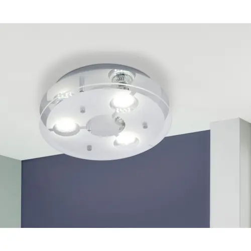 Plafonnier design gu10 Cabi métal Chrome, 3 x 3 W EGLO – Eglo Réduction