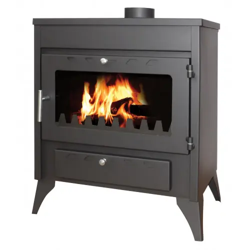 Poêle à bois - 13,2 kW - modèle CAPRI - jusqu‘à 297 m³ - H.89 x l.68 x P.44 cm - Classe énergétique A - Eider Biomasa Petit Prix