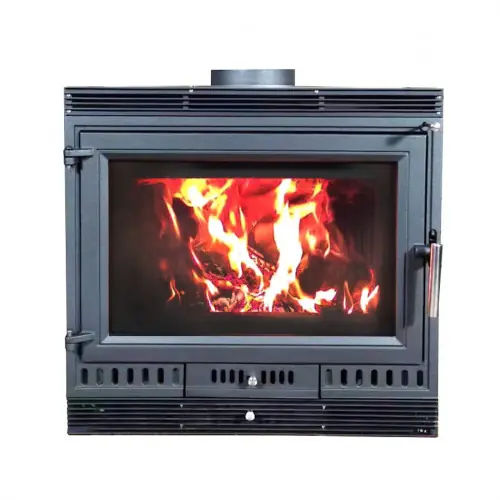 Poêle à bois - modèle AURORA 70 VENT - 10,4 kW - jusqu‘à 225 m³ - H.65 x l.43 x P.70 cm - Classe énergétique A - Eider Biomasa Soldes