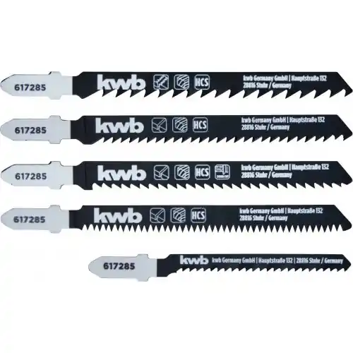 Quantité Limitée Accessoires pour Scie sauteuse 5 lames HCS pour le bois en T - EINHELL