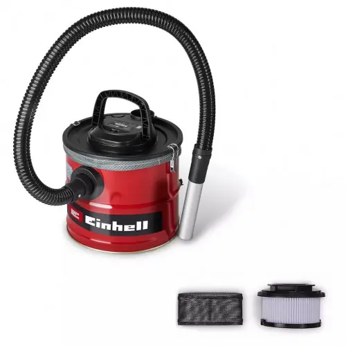 Aspirateur à cendres - 800 W - 170 mbar - Cuve métal 18 L - Tuyau 1 m - Filtration double - EINHELL Achat Immédiat