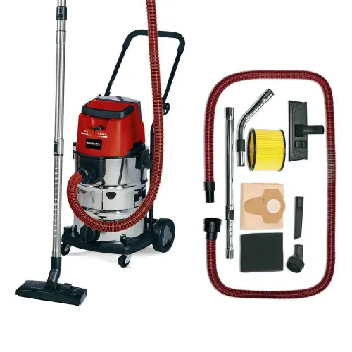 Aspirateur eau et poussières sans fil - TE-VC 36/30 Li S-Solo - 36 V - Cuve inox 30 L - Fonction soufflerie - Sans batterie ni c - EINHELL Marque