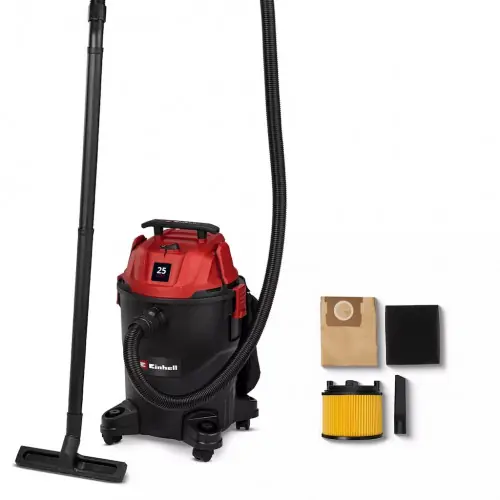 Aspirateur eau et poussières - TC-VC 2555 - 850 W - Cuve plastique 25 L - Fonction soufflage - EINHELL Meilleur Prix