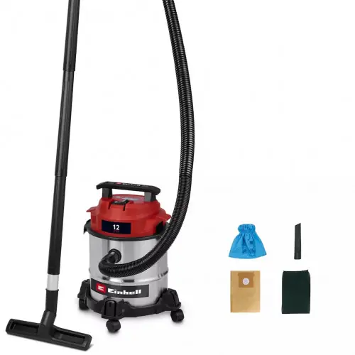 Aspirateur eaux et poussières - TC-VC 1240 S - Cuve inox 12 L - 950 W - 180 mbar - EINHELL Soldes