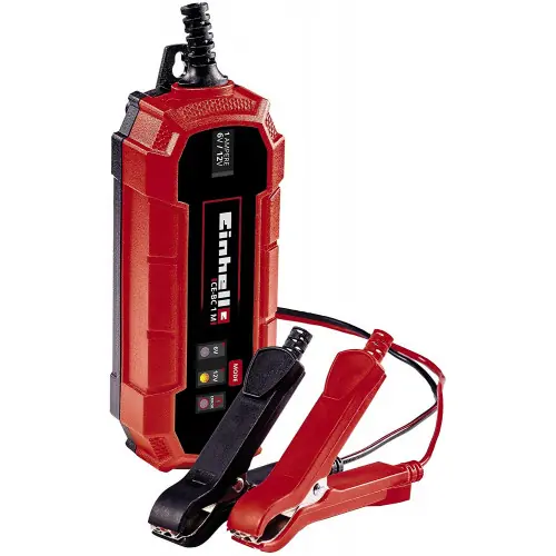 Soldes Chargeur de batterie CE-BC 1 M - 6 V / 12 V - charge intelligente pour batteries 3 à 32 Ah - EINHELL