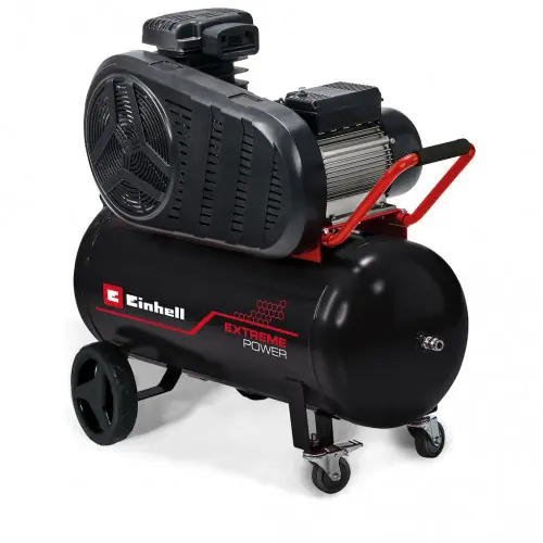 Satisfait Ou Remboursé Compresseur 90 L - TE-AC 430/90/10 - 10 bar - 4 cylindres - 3000 W - entraînement par courroie - moteur à induction - EINHELL