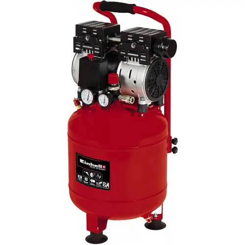 Compresseur silencieux TE-AC 24 Silent - 24 L - 8 bar - 57 dB - moteur sans huile 750 W - EINHELL Offre Limitée