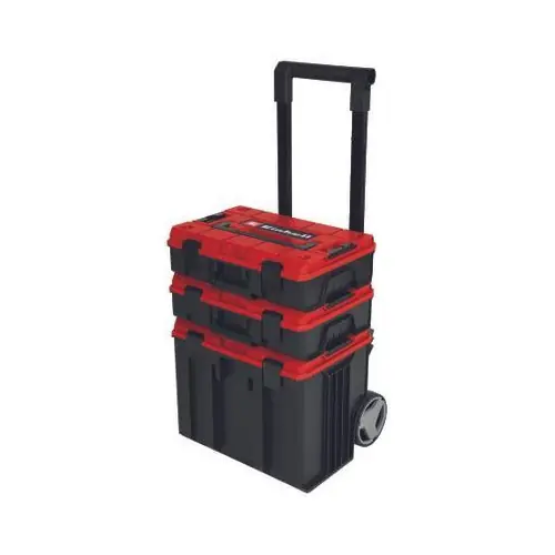 E-Case Tower Einhell - système modulaire de transport avec roulettes et poignée télescopique - EINHELL Prix Bas