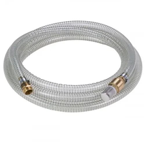 Meilleur Choix Flexible d’aspiration indéformable - Ø 25 mm - Longueur 7 m - Raccords laiton - Avec crépine et clapet anti-retour - EINHELL