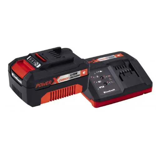 Satisfait Ou Remboursé Kit batterie et chargeur - Power X-Change - 18 V - 4,0 Ah - Lithium-Ion - EINHELL