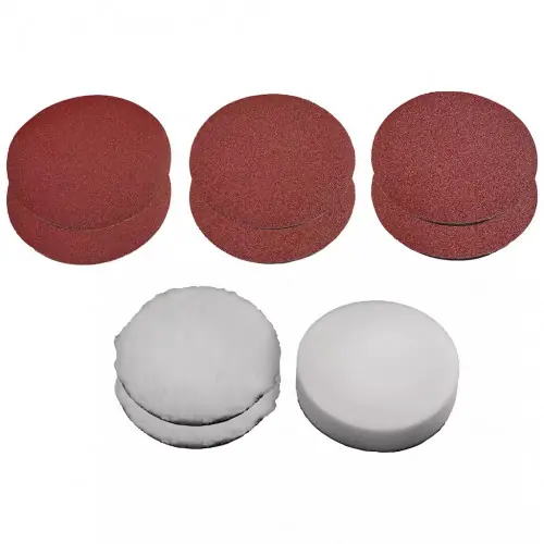 Soldes Kit de polissage et de ponçage Ø 150 mm – 10 pièces – EINHELL