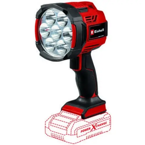 Lampe torche sans fil TE-CL 18/2500 LiAC - 7 LED - 2 500 lumens - 6500 K - sans batterie - EINHELL Marque